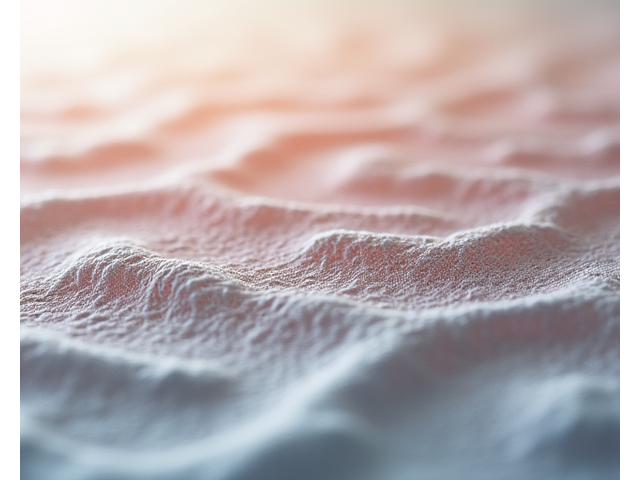 立体的に浮き上がって見える3D織物のサンプル。光の角度によって模様が変化する。