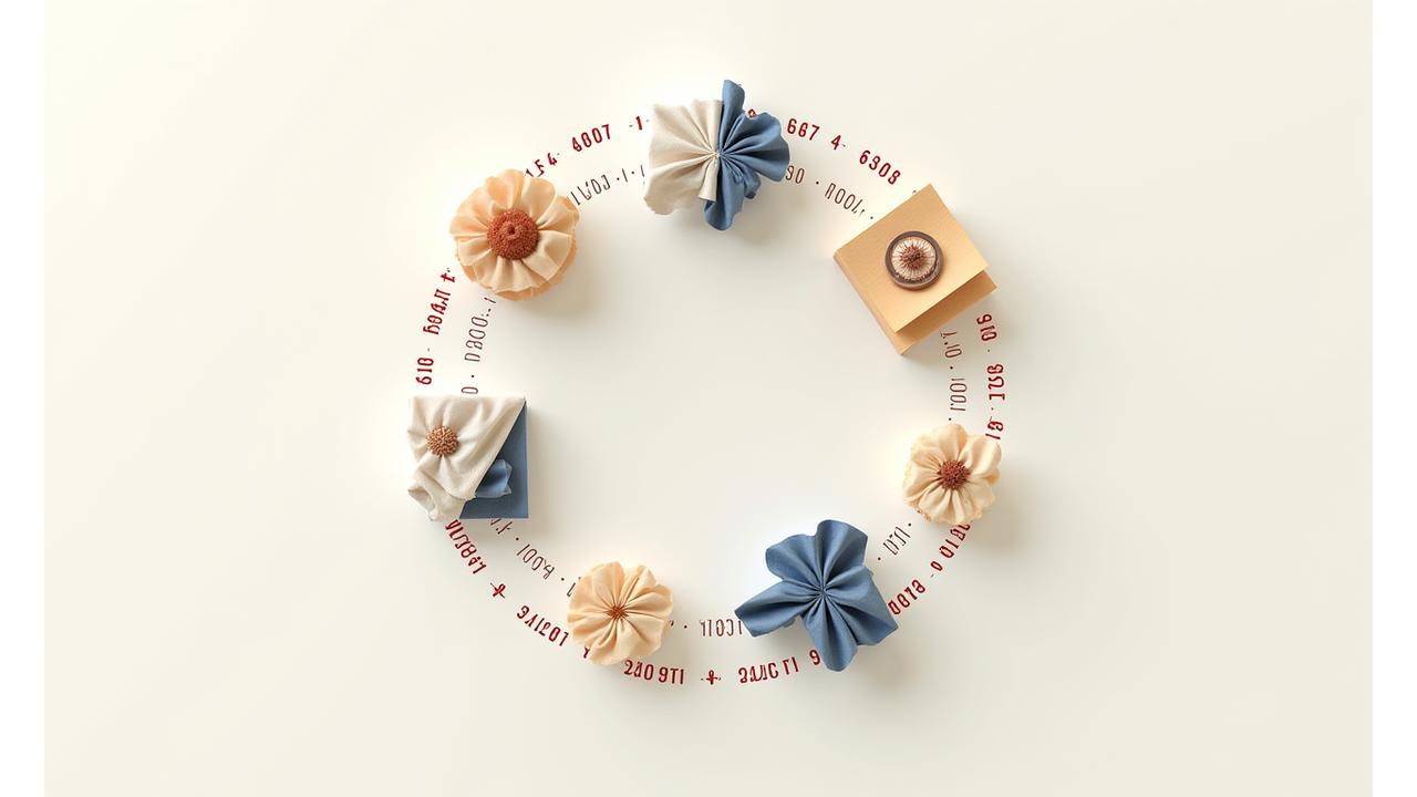 布地産業におけるサーキュラーエコノミーのライフサイクル図、設計から再生まで